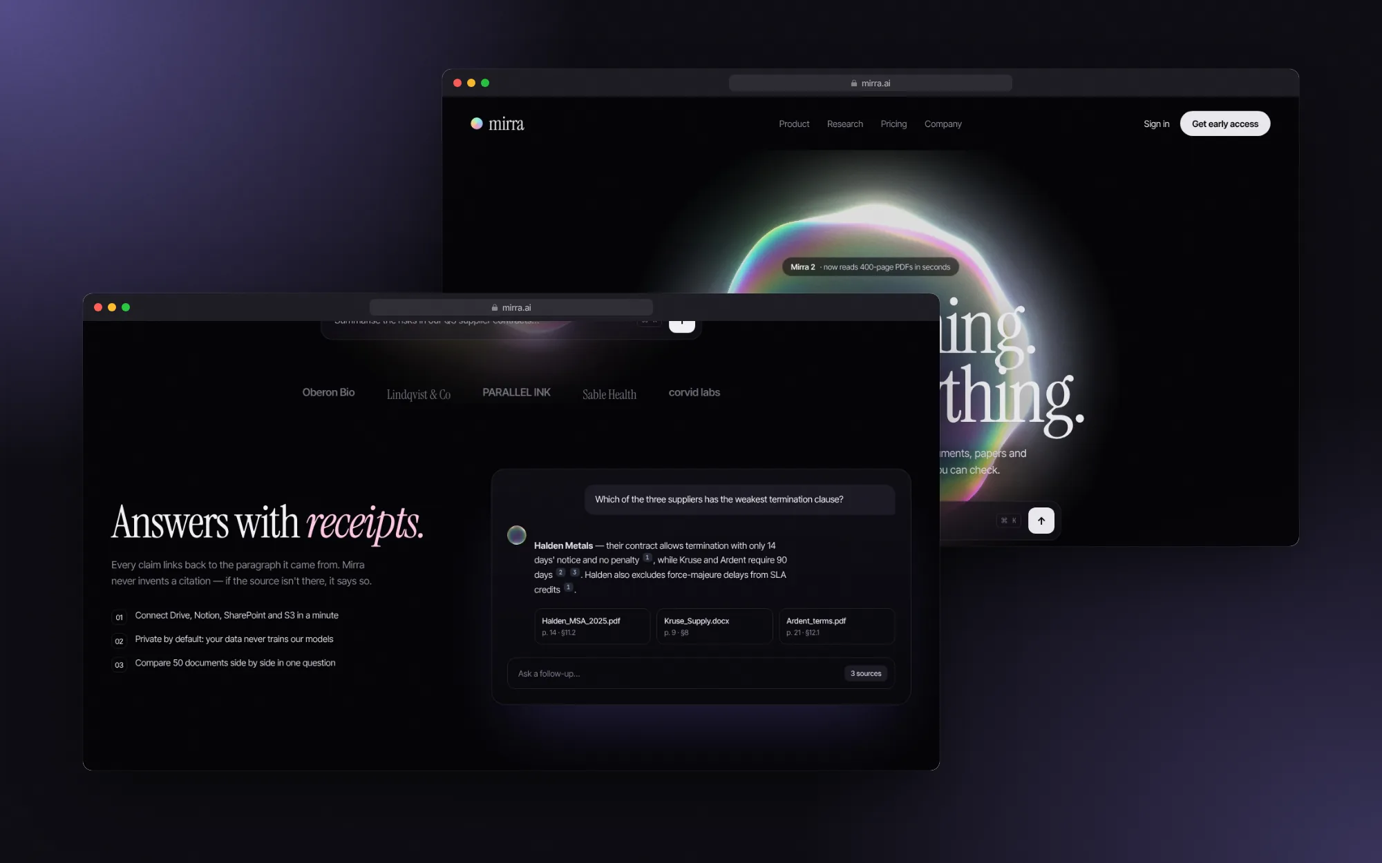Mirra AI — экран 4