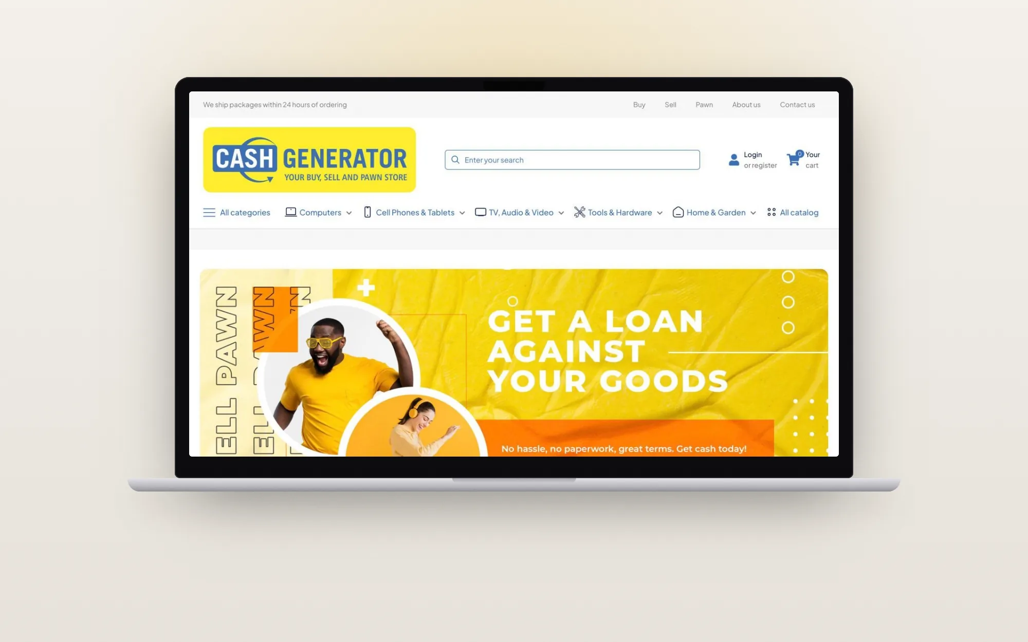 Cash Generator — экран 1